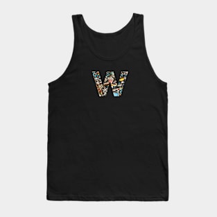 Monogram letter W Tank Top